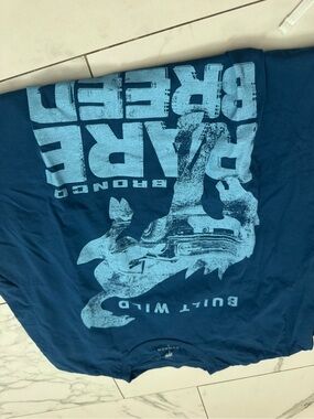 Bull Rider Graphic Short Sleeve Tee - Men's Blue